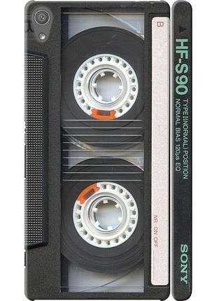 Чехол 3d пластиковый матовый на телефон sony xperia xa f3112 кассета "876m-399-58250"