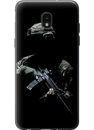 Чехол силиконовый патриотический на телефон samsung galaxy j7 2018 защитник v3 "5226u-1502-58250"