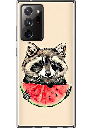 Чехол силиконовый на телефон samsung galaxy note 20 ultra енотик с арбузом "4605u-2051-58250"
