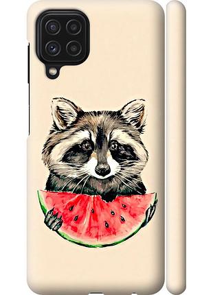 Чохол 3d пластиковий матовий на телефон samsung galaxy m32 m325f єнотик з кавуном "4605m-2558-58250"
