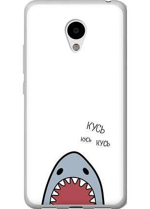 Чохол 2d пластиковий на телефон meizu m3s акула "4870t-943-58250"
