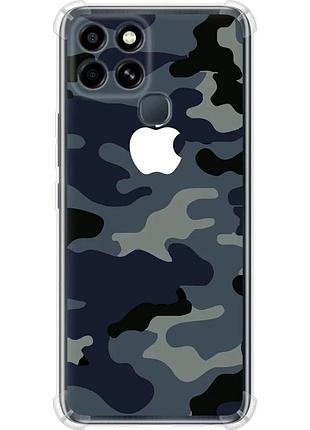 Чехол силикон с усиленными углами на телефон infinix smart 6 камуфляж 1 "4897sp-2758-58250"