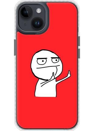 Чохол чехол bumper на телефон iphone 14 мем "4578pc-2648-58250"