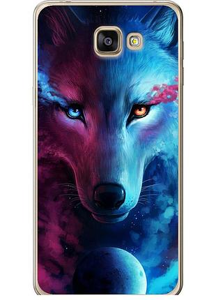 Чехол силиконовый на телефон samsung galaxy a9 pro арт-волк "3999u-724-58250"