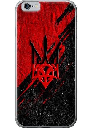 Чохол 2d пластиковий патріотичний на телефон iphone 6s герб v4 "5293t-90-58250"