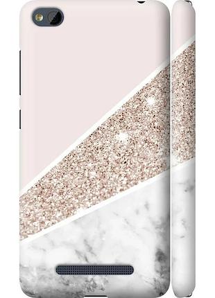 Чохол 3d пластиковий матовий на телефон xiaomi redmi 4a пастельний мармур "4342m-631-58250"