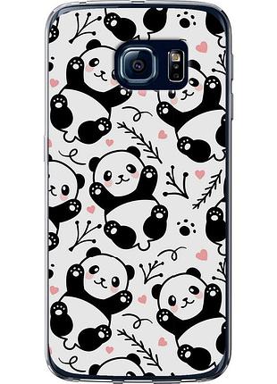 Чохол силіконовий на телефон samsung galaxy s6 edge g925f панди "4318u-83-58250"