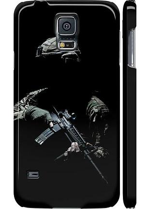 Чохол 3d пластиковий матовий патріотичний на телефон samsung galaxy s5 duos sm g900fd захисник v3 "5226m-62-58250"