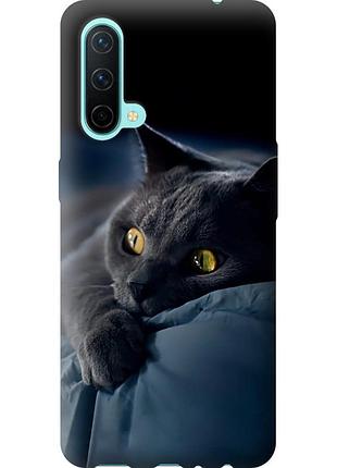 Чохол силіконовий на телефон oneplus nord ce димчастий кіт "825u-2382-58250"