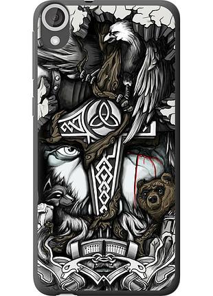 Чехол силиконовый на телефон htc desire 820 тату викинг "4098u-133-58250"
