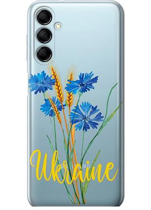 Чехол силиконовый патриотический на телефон samsung galaxy m14 m146b ukraine v2 "5445u-3038-58250"