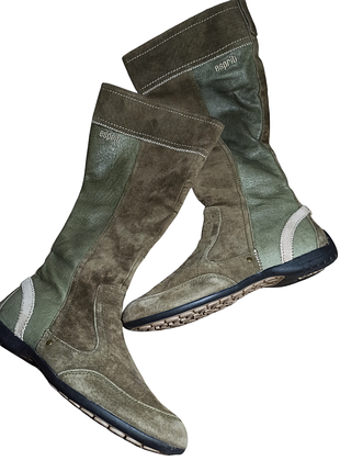 Натуральные замшевые сапоги, сапоги esprit ж1