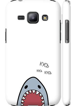 Чохол 3d пластиковий матовий на телефон samsung galaxy j1 j100h акула "4870m-104-58250"