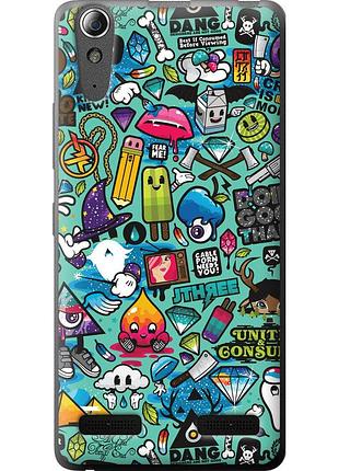 Чехол силиконовый на телефон lenovo k3 (k30-t) стикер бомбинг 1 "693u-114-58250"