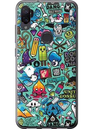 Чохол силіконовий на телефон xiaomi mi play стікер бомбінг 1 "693u-1644-58250"