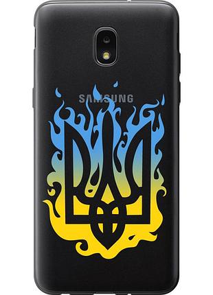 Чохол силіконовий патріотичний на телефон samsung galaxy j7 2018 герб v1 "5258u-1502-58250"