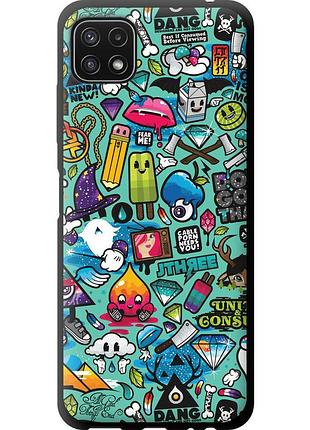 Чохол tpu на телефон samsung galaxy a22 5g a226b стікер бомбінг 1 "693b-2581-58250"