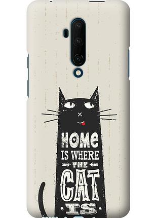 Чехол силиконовый на телефон oneplus 7t pro кот "4671u-1810-58250"