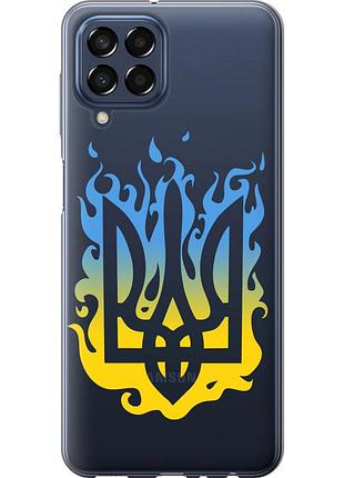 Чехол силиконовый патриотический на телефон samsung galaxy m33 m336b герб v1 "5258u-2633-58250"