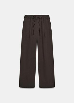 Удобные брюки на резинке zara