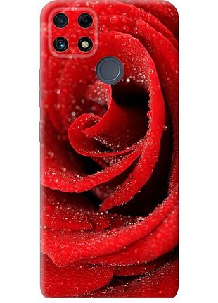 Чохол силіконовий на телефон realme c25s червона троянда "529u-3679-58250"