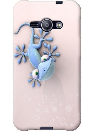 Чехол 2d пластиковый на телефон samsung galaxy j1 ace j110h геккончик "1094t-215-58250"