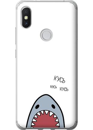 Чехол силиконовый на телефон xiaomi redmi s2 акула "4870u-1494-58250"