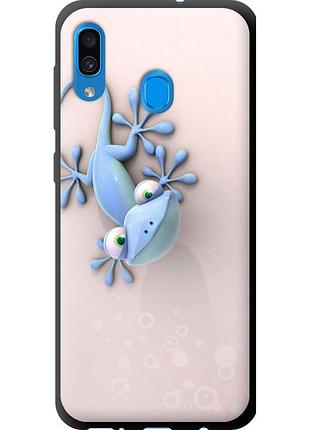 Чехол tpu на телефон samsung galaxy a20 2019 a205f геккончик "1094b-1761-58250"