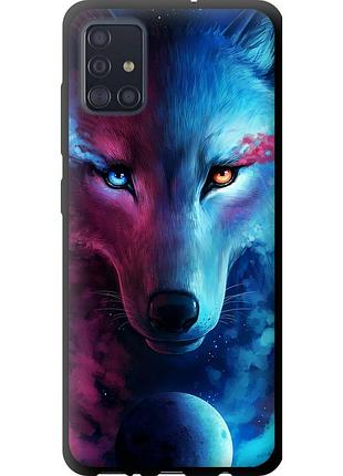 Чехол tpu на телефон samsung galaxy a51 2020 a515f арт-волк "3999b-1827-58250"