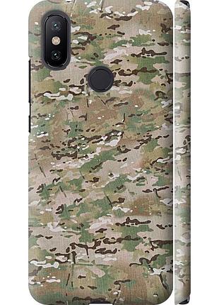Чохол 3d пластиковий матовий на телефон xiaomi mi a2 камуфляж v5 "1201m-1481-58250"