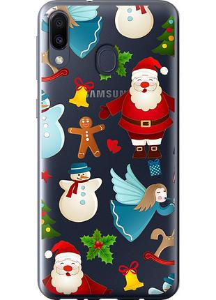 Чохол силіконовий на телефон samsung galaxy m20 новорічний 1 "4614u-1660-58250"