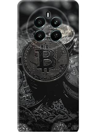 Чехол силиконовый на телефон realme 12+ black bitcoin "6090u-3650-58250"