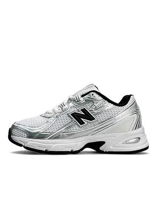 New balance 740 white silver black