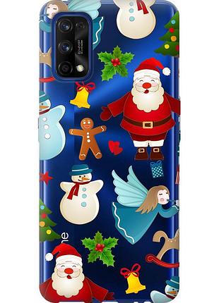 Чохол силіконовий на телефон realme 7 pro новорічний 1 "4614u-2082-58250"