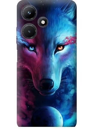 Чохол силіконовий на телефон infinix hot 30i арт-вовк "3999u-3045-58250"