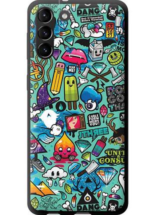 Чохол tpu на телефон samsung galaxy s21 plus стікер бомбінг 1 "693b-2115-58250"