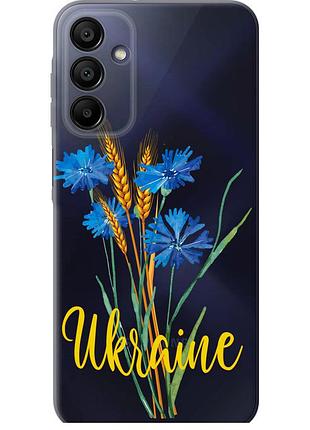 Чохол силіконовий патріотичний на телефон samsung galaxy a15 ukraine v2 "5445u-3357-58250"