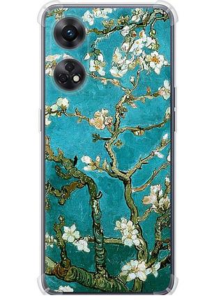 Чохол силіконовий протиударний с посиленими кутами на телефон oppo reno8 t вінсент ван гог. сакура "841sp-2969-58250"