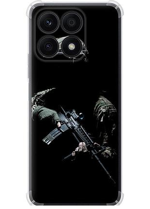 Чехол силикон с усиленными углами патриотический на телефон huawei honor x8a защитник v3 "5226sp-2963-58250"