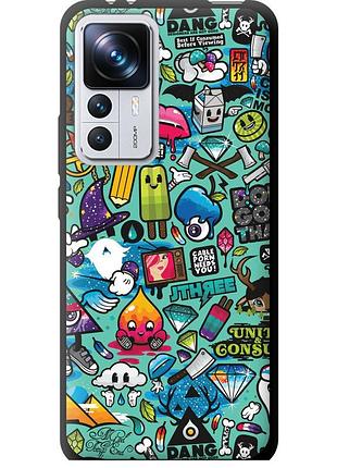 Чехол tpu на телефон xiaomi 12t стикер бомбинг 1 "693b-3332-58250"