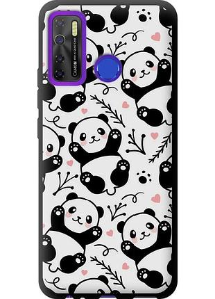 Чехол tpu на телефон tecno camon 15 панды "4318b-2405-58250"