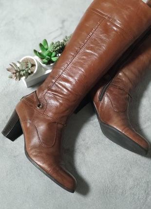 Осінні чобітки шкіряні чоботи коричневі jones freeflex