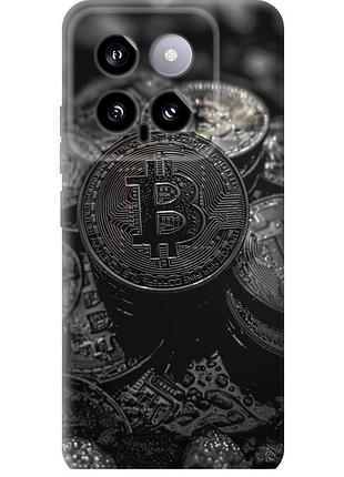 Чехол силиконовый на телефон xiaomi 14 black bitcoin "6090u-3408-58250"