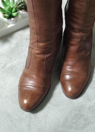 Осінні чобітки шкіряні чоботи коричневі jones freeflex3 фото