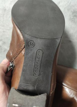 Осінні чобітки шкіряні чоботи коричневі jones freeflex9 фото