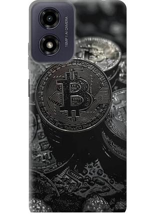 Чехол силиконовый на телефон motorola moto g04 black bitcoin "6090u-3747-58250"