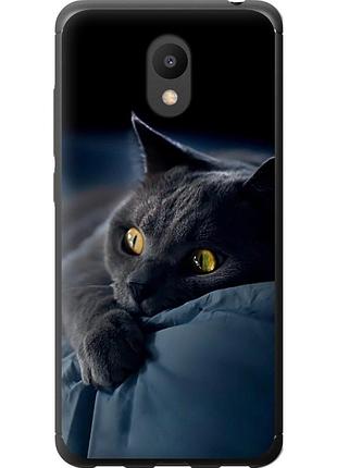 Чохол 2d пластиковий на телефон meizu m6 димчастий кіт "825t-1349-58250"