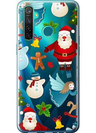 Чохол силіконовий на телефон realme 5 pro новорічний 1 "4614u-1861-58250"