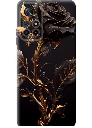 Чехол силиконовый на телефон xiaomi redmi note 11t 5g роза 3 "5552u-3850-58250"