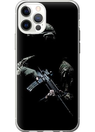 Чохол 2d пластиковий патріотичний на телефон iphone 12 захисник v3 "5226t-2053-58250"